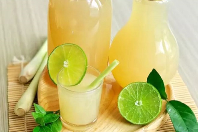 Lemongrass lemonade beverage to reduce belly fat