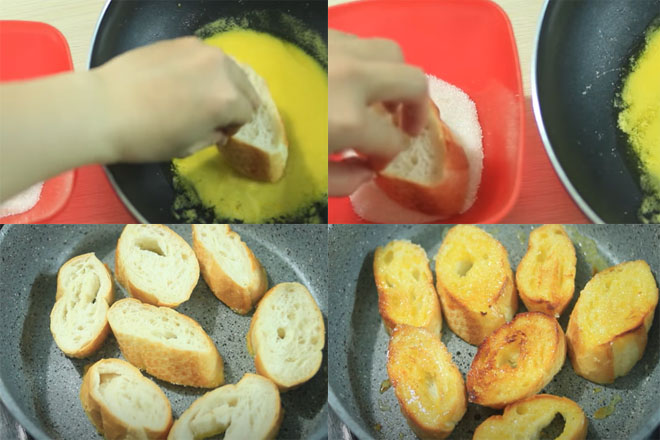 Cách làm bánh mì nướng bơ và đường