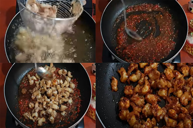 Cách làm sụn gà rang muối ớt