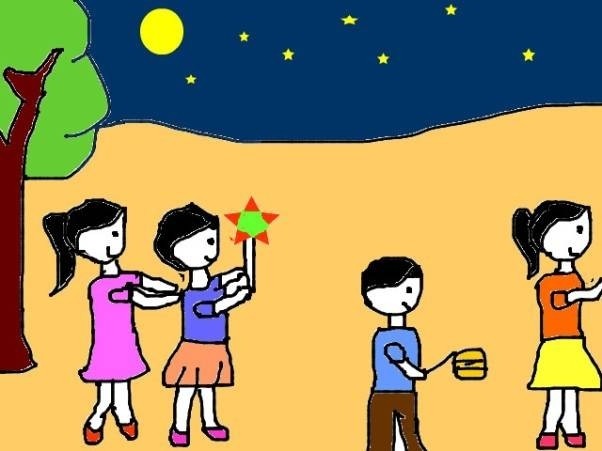 Thi vẽ tranh chủ đề Vầng trăng quê hương tại Nhà thiếu nhi Quận 12   Trường Tiểu học Kim Đồng