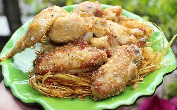 gà luộc muối ớt kgông cần nước