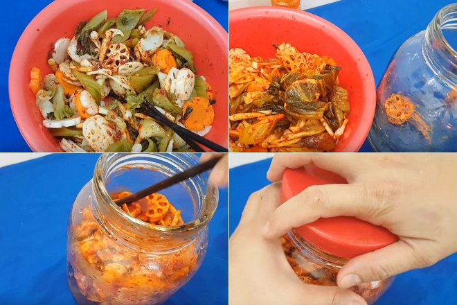 Cách làm Kimchi Việt Nam với củ sen
