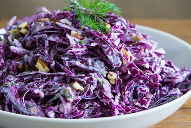 3 cách làm salad bắp cải tím giúp giảm cân giữ dáng