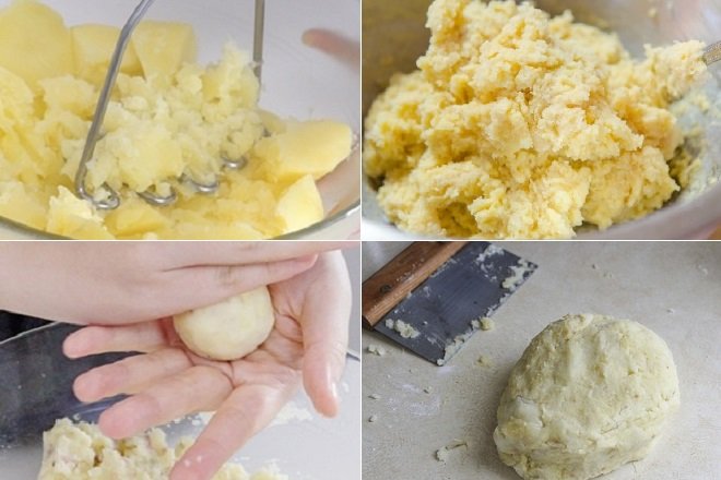 Cách thực hiện bánh trứng khoai tây chấm bức bông cải xanh
