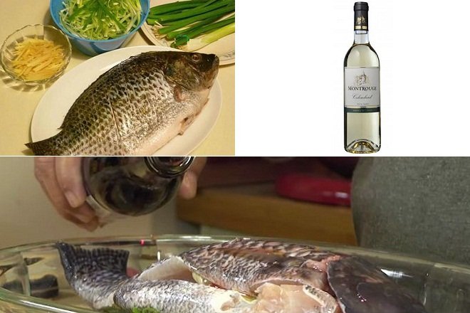 Cách làm cá lăng nấu rượu gừng sả