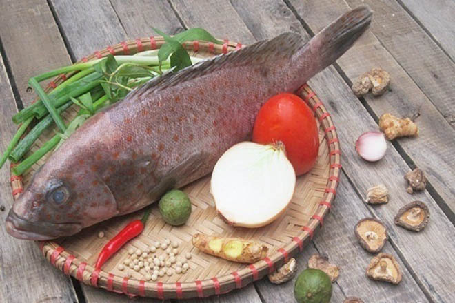 Nguyên liệu cho món cá nấu gừng và nước cốt chanh