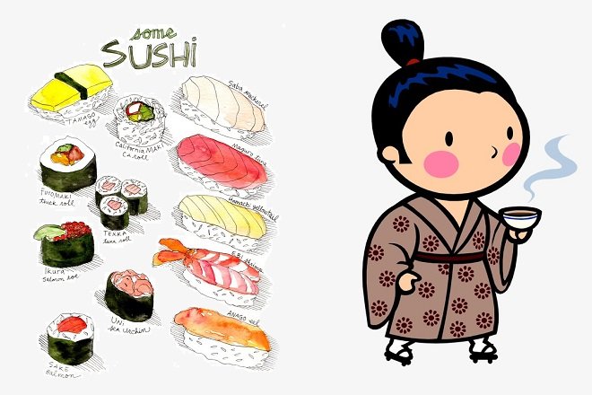các loại sushi Nhật Bản