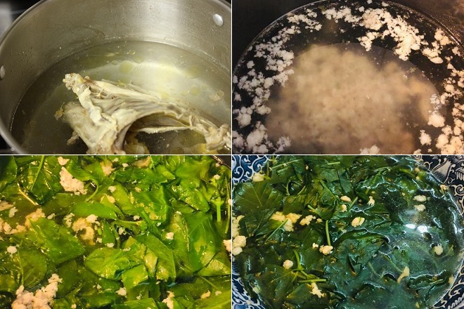 cách nấu canh rau ngót Nhật thịt bằm