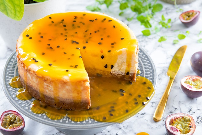Cheesecake Passion Fruit Muse Cake