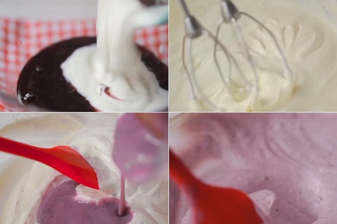 cách làm mousse sữa chua việt quất