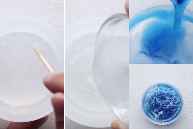 Cách thiết kế thiên hà cho mochi hình giọt nước