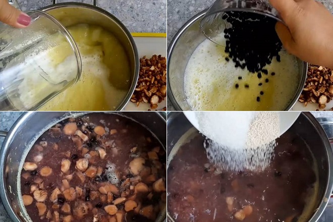 cách nấu nước mắm chay từ đậu đen, dứa, nấm đông cô, muối