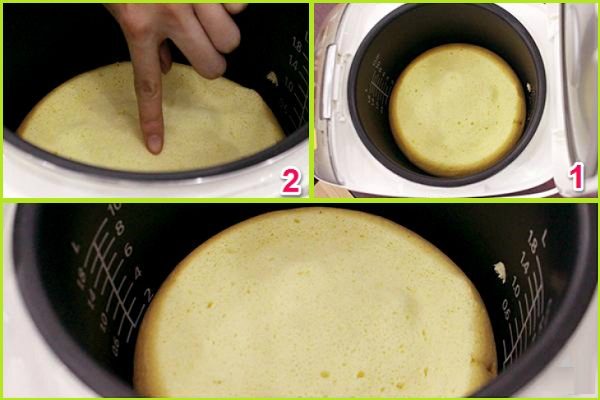 cách làm bánh bông lan trứng muối bằng nồi cơm điện