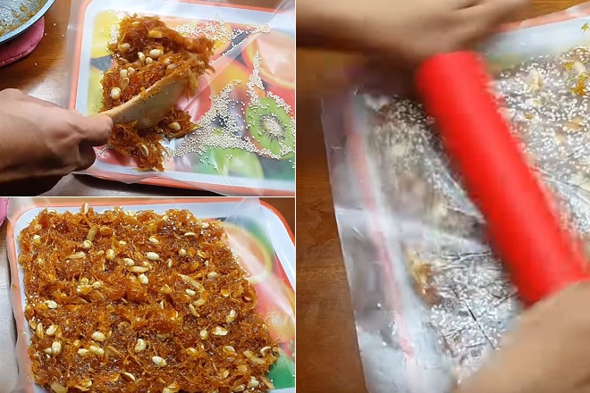 cách làm kẹo mứt khóm đậu phộng