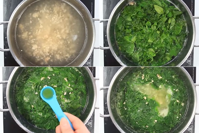Cách nấu canh rau muống với tôm tươi