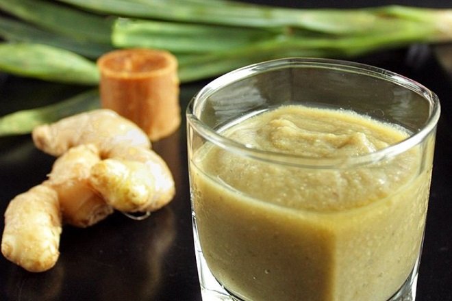 sữa đậu xanh lá dứa với gừng kiểu indonesia Sari Kacang Hijau