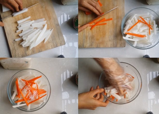 cách làm dưa chua cà rốt củ cải