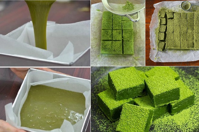 cách làm nama chocolate vị matcha