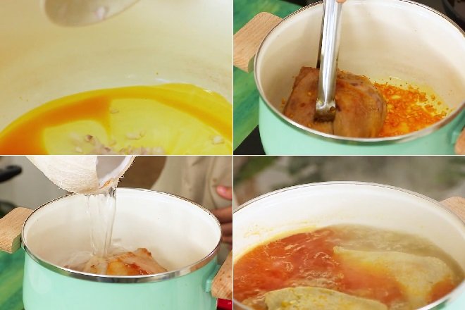 cách nấu nước lèo mì quảng vịt ngon