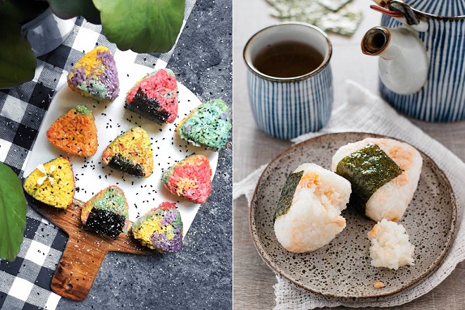 Cách làm cơm nắm Nhật Bản Onigiri cá ngừ, sakura ngon đủ vị tại nhà
