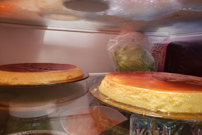 bảo quản bánh flan cheese trong tủ lạnh
