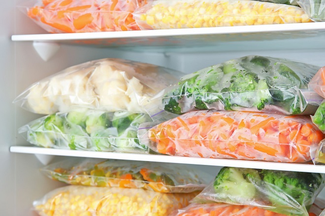 cách bảo quản rau củ quả trong ngăn đông tủ lạnh