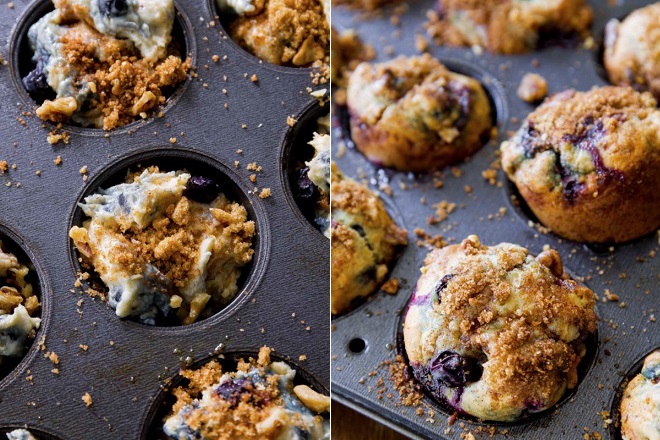Blueberry Muffin Nướng quả việt quất