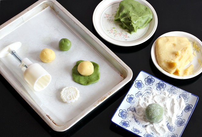 Cách gói bánh dẻo nhân kem đậu xanh nước cốt dừa