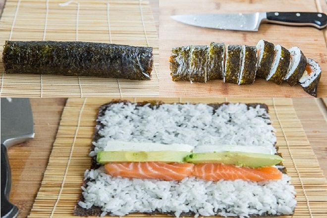 Cách làm sushi cá hồi