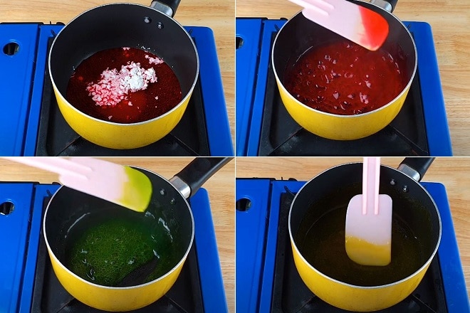 cách nấu hỗn hợp nước ngọt với bột bắp, đường