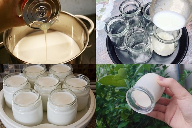 cách làm sữa chua úp ngược