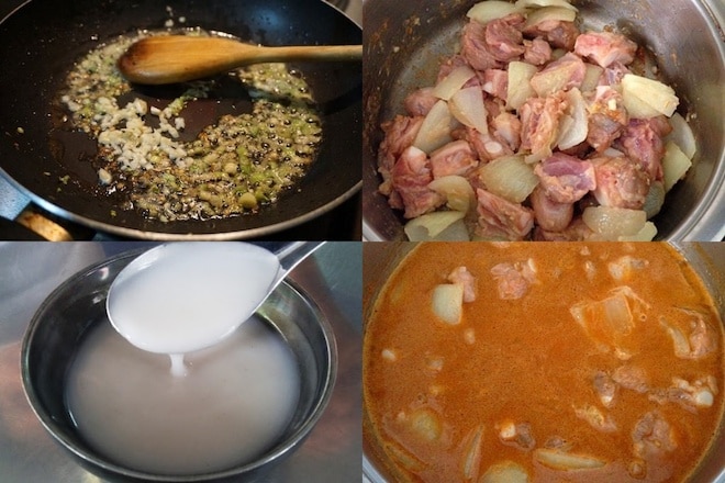 Cách nấu cà ri heo nước cốt dừa