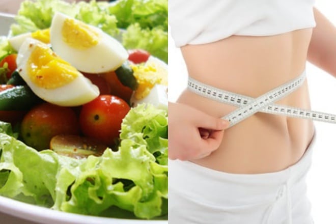 cách làm salad giảm cân với trứng