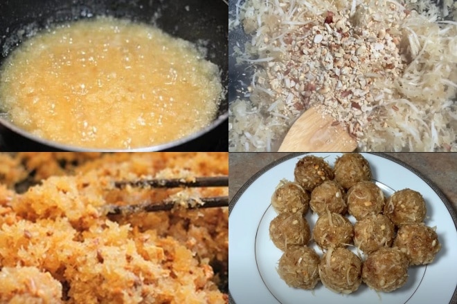 cách làm bánh ít nhân dừa đậu phộng