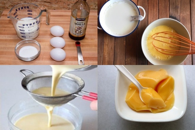 Cách làm thạch pudding trứng