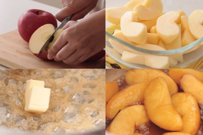 Cách làm bánh sên nhân táo
